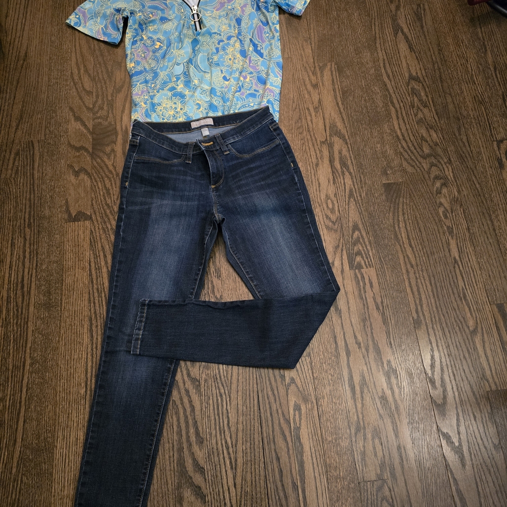 Banana Republic Deep Indigo Women's Skinny Jeans With New Shirt Wuth Tags